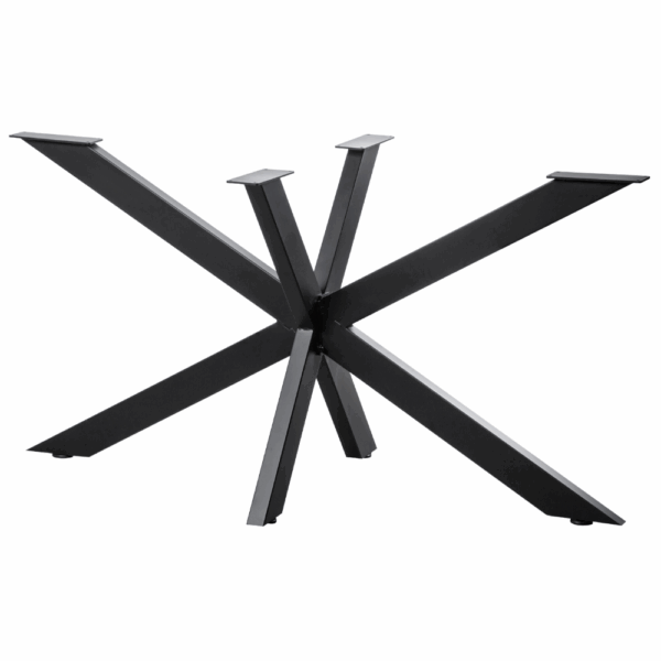 Horeca eettafel 180x90 cm | Donker houtlook | Spinnen onderstel - Afbeelding 3