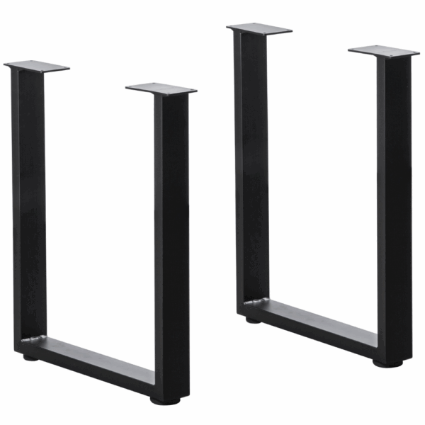 Horeca eettafel 140x80 cm | walnoot | stalen U-frame - Afbeelding 3
