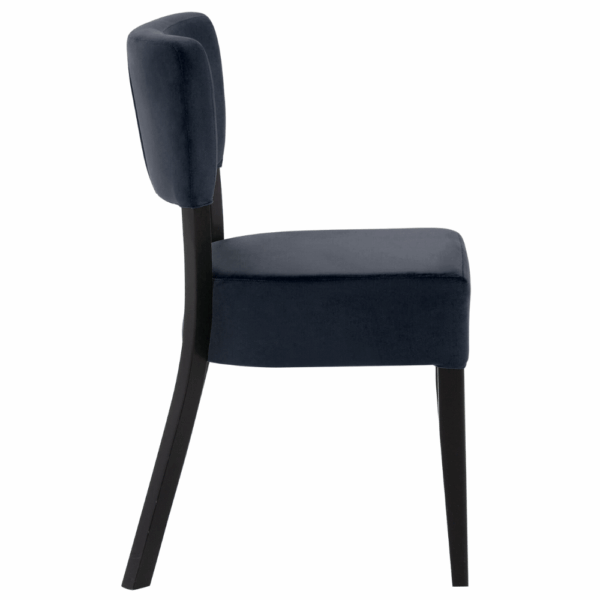 Gastrostoel Lagos - fluweel donkerblauw - Afbeelding 3