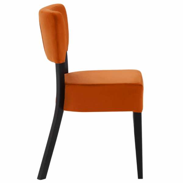 Gastrostoel Lagos - fluweel oranje - Afbeelding 3