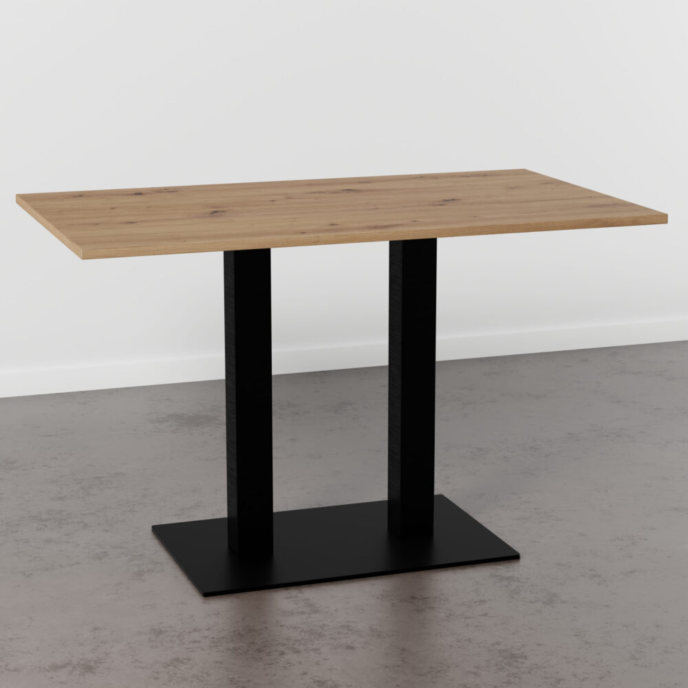 Tafelblad: 110×60 cm | Onderstel: gietijzer