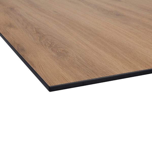 Horeca terras tafel Martin | HPL Compact 70x70 cm | eiken natuur - Afbeelding 2
