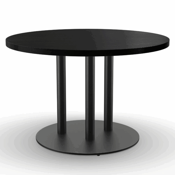 Horeca tafelblad | donker houtlook | Ø 110 cm - Afbeelding 3