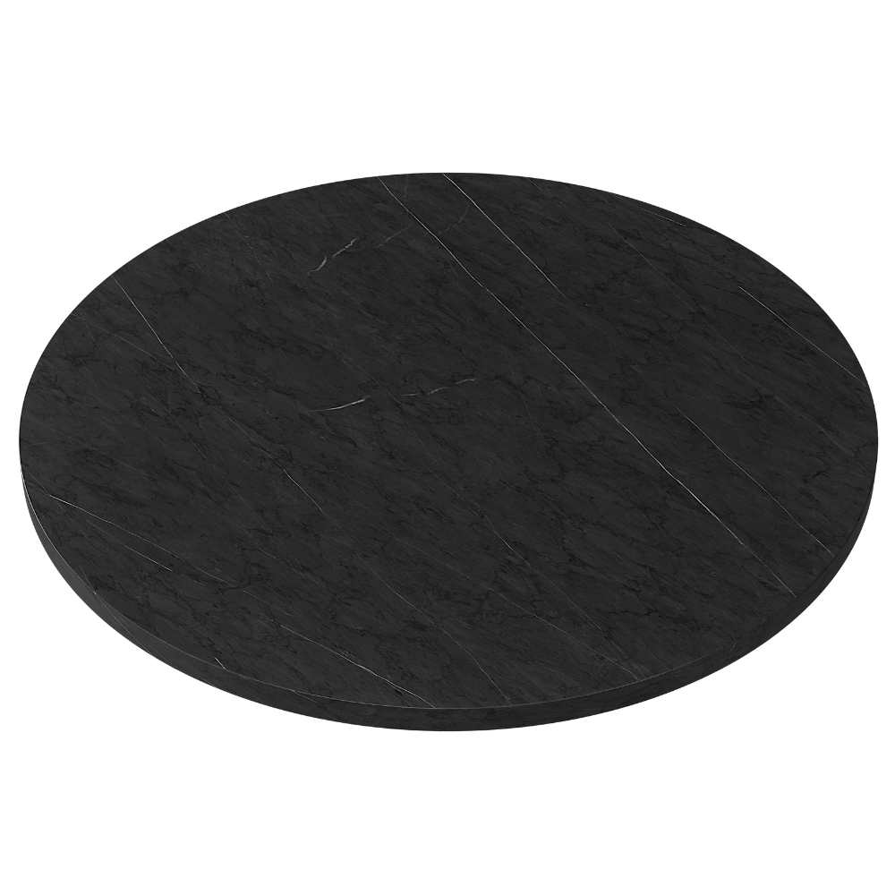 Marmor Dunkel Rund