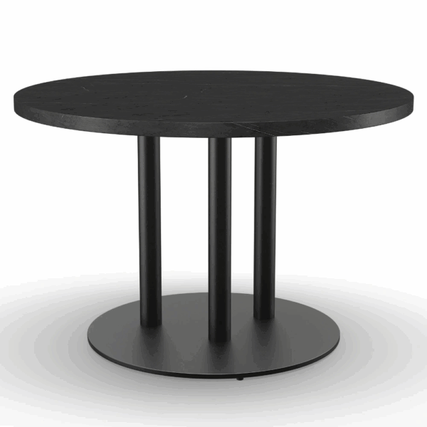 Horeca tafelblad | donker marmer | Ø 110 cm - Afbeelding 3