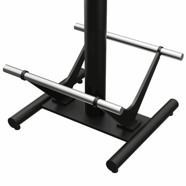 Premium horeca tafel 50x50 cm | walnoot | met roestvrijstalen voetsteunen - Afbeelding 4