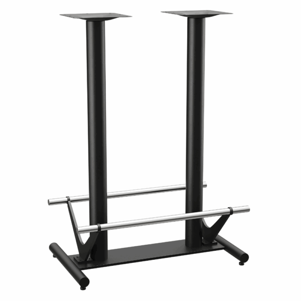 Premium horeca tafel 120x80 cm | marmer wit | met roestvrijstalen voetsteunen - Afbeelding 4