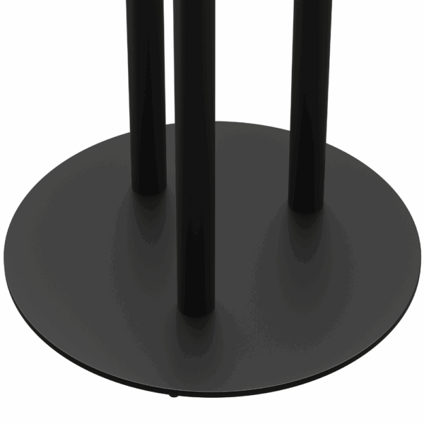 Horeca eettafel rond | Ø 110 cm | donker houtlook | premium gietijzeren frame XXL G800 - Afbeelding 3