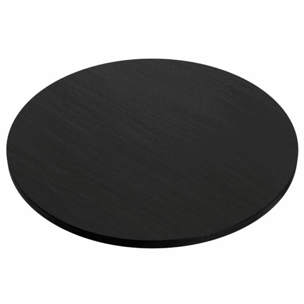 Horeca eettafel rond | Ø 110 cm | donker houtlook | premium gietijzeren frame XXL G800 - Afbeelding 4