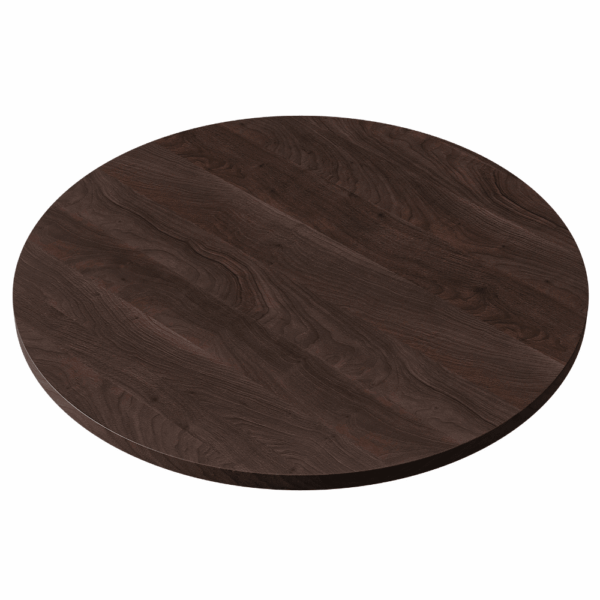 Horeca eettafel rond | Ø 110 cm | walnoot | premium gietijzeren onderstel XXL G800 - Afbeelding 4