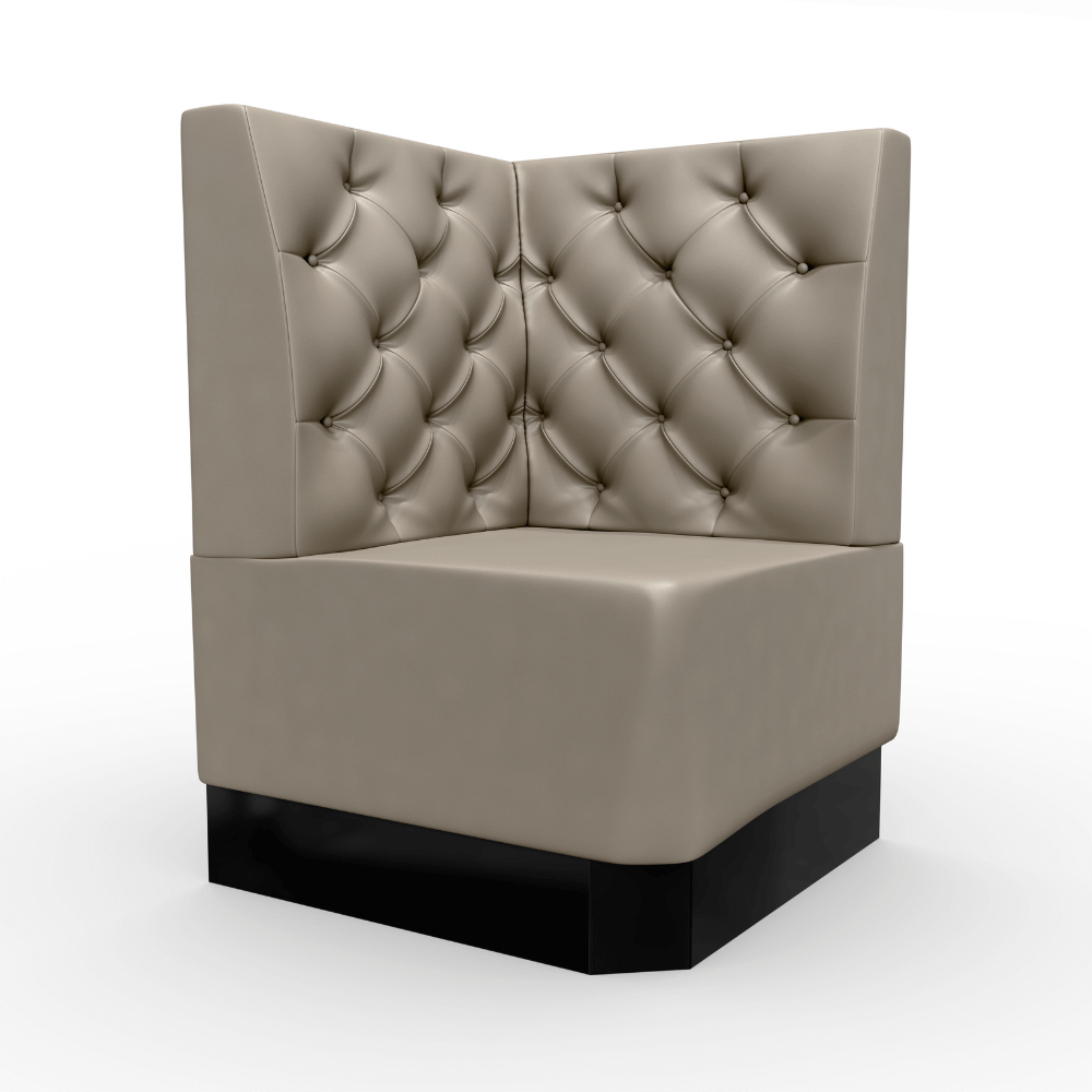 Amsterdam kunstleren Chesterfield hoek taupe